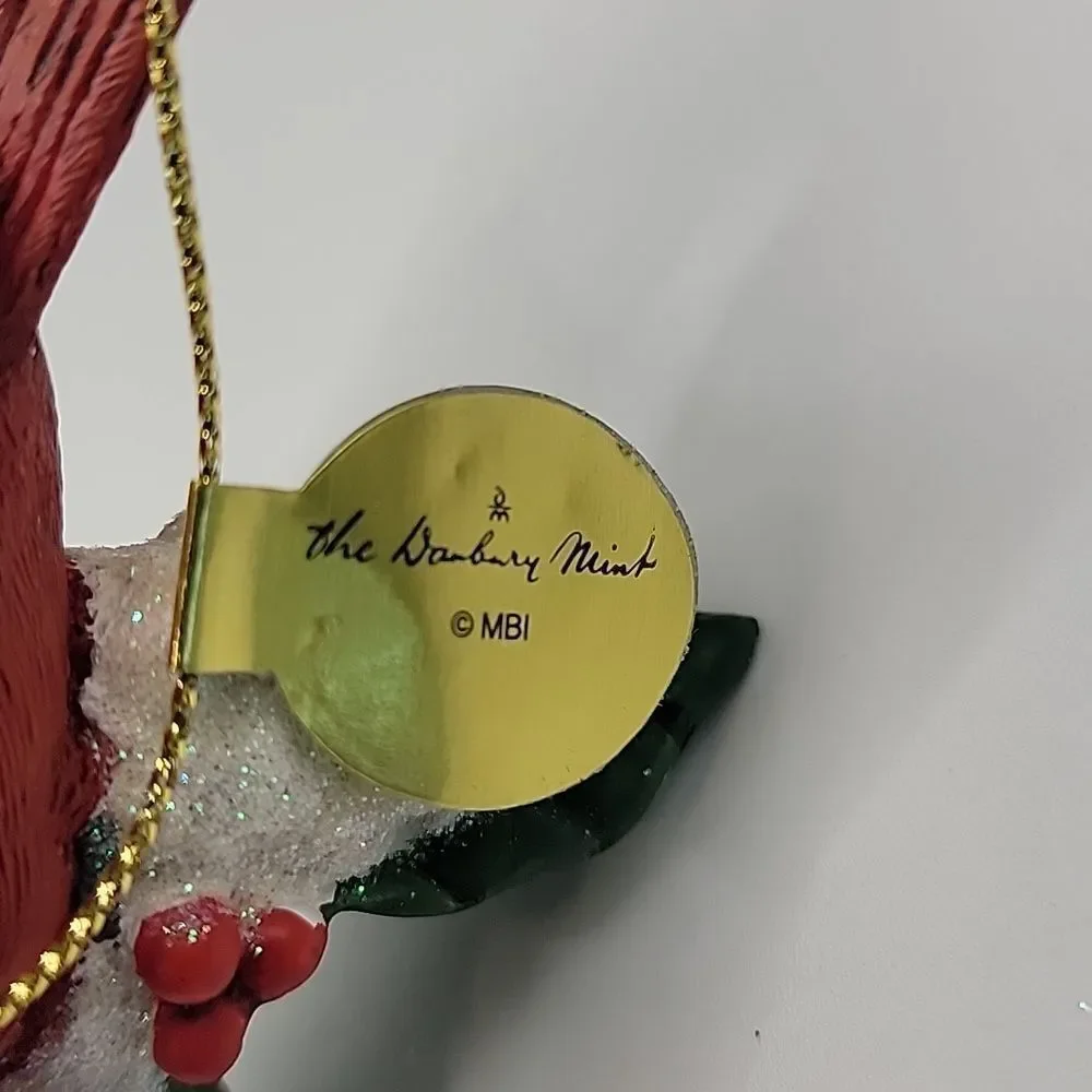 Danbury Mint Christmas Songbird Ornament Cardinal Retired